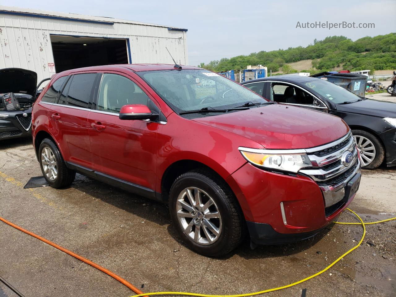 2014 Ford Edge Limited Red vin: 2FMDK3KC9EBA53348