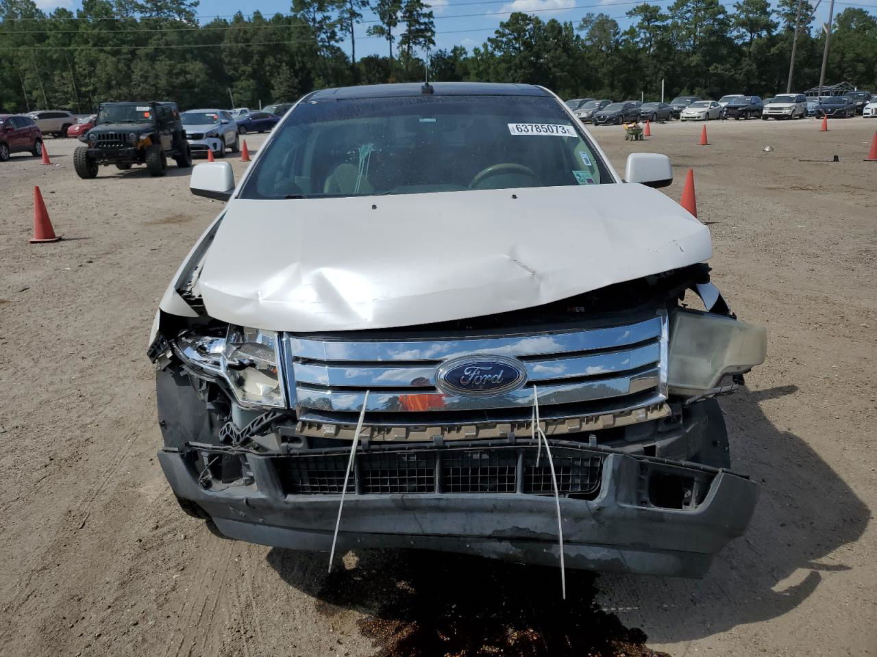 2010 Ford Edge Limited White vin: 2FMDK3KCXABA57774