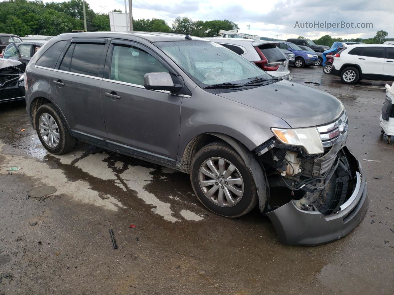 2010 Ford Edge Limited Серый vin: 2FMDK3KCXABA59864