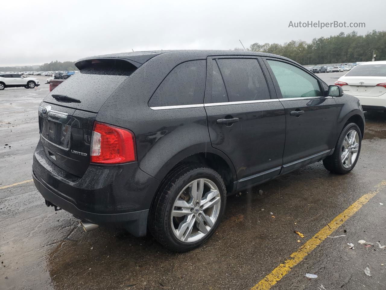 2014 Ford Edge Limited Black vin: 2FMDK3KCXEBB72588