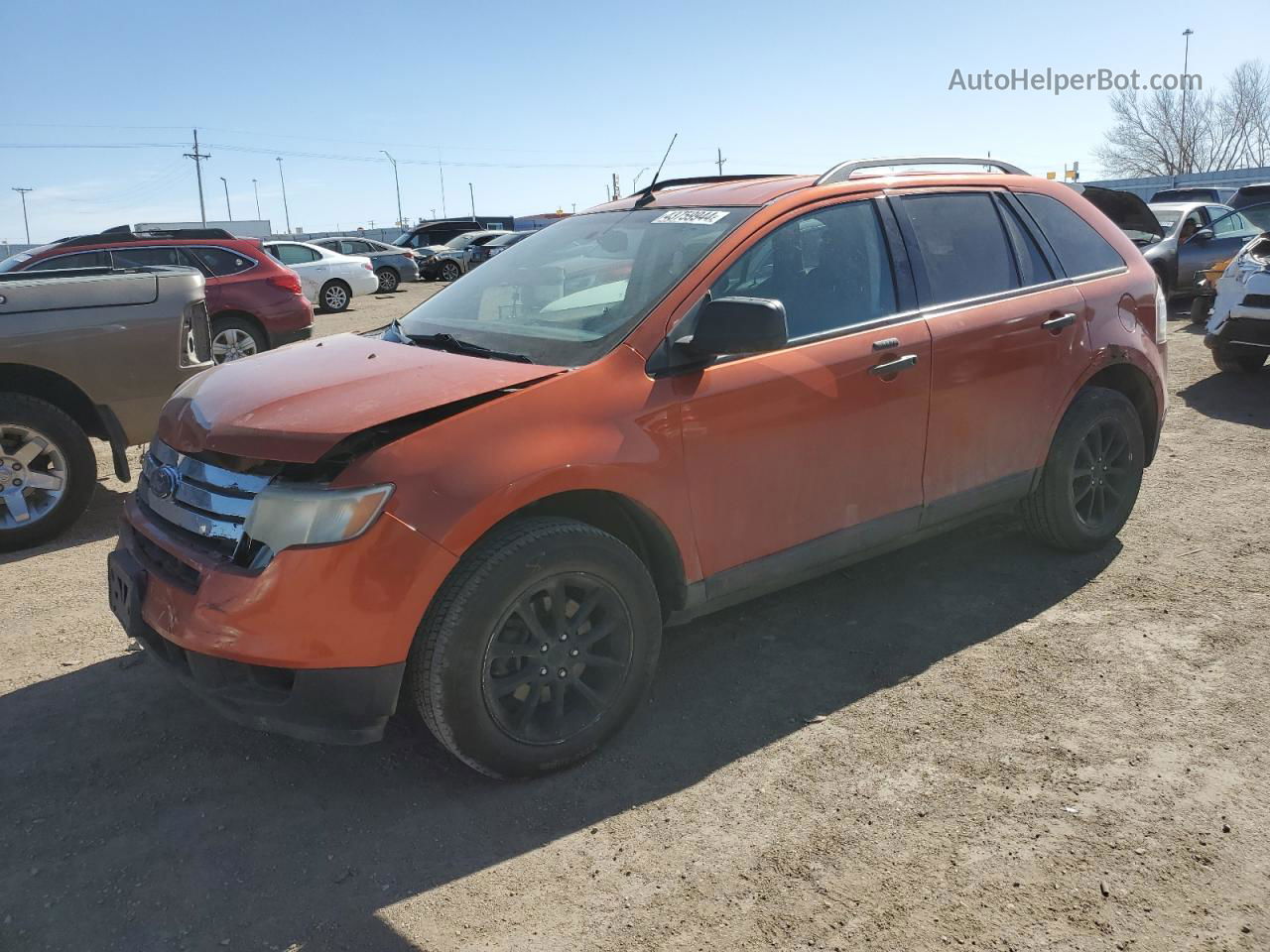 2008 Ford Edge Se Orange vin: 2FMDK46C28BB28332