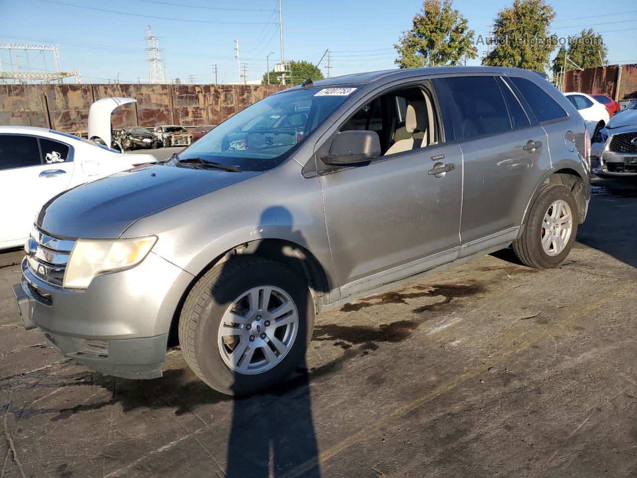 2008 Ford Edge Se Gray vin: 2FMDK46C48BA73768