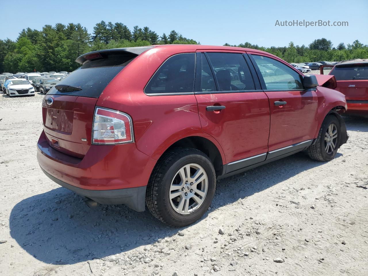 2008 Ford Edge Se Red vin: 2FMDK46C58BA03194