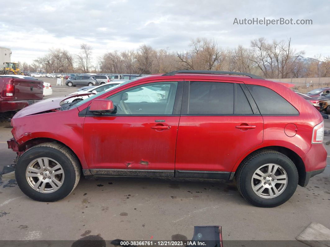 2008 Ford Edge Sel Red vin: 2FMDK48C08BA16061