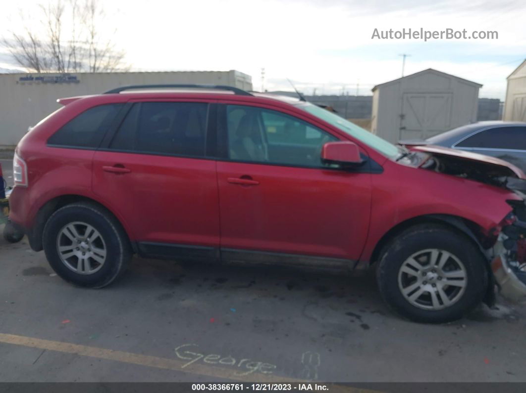 2008 Ford Edge Sel Red vin: 2FMDK48C08BA16061