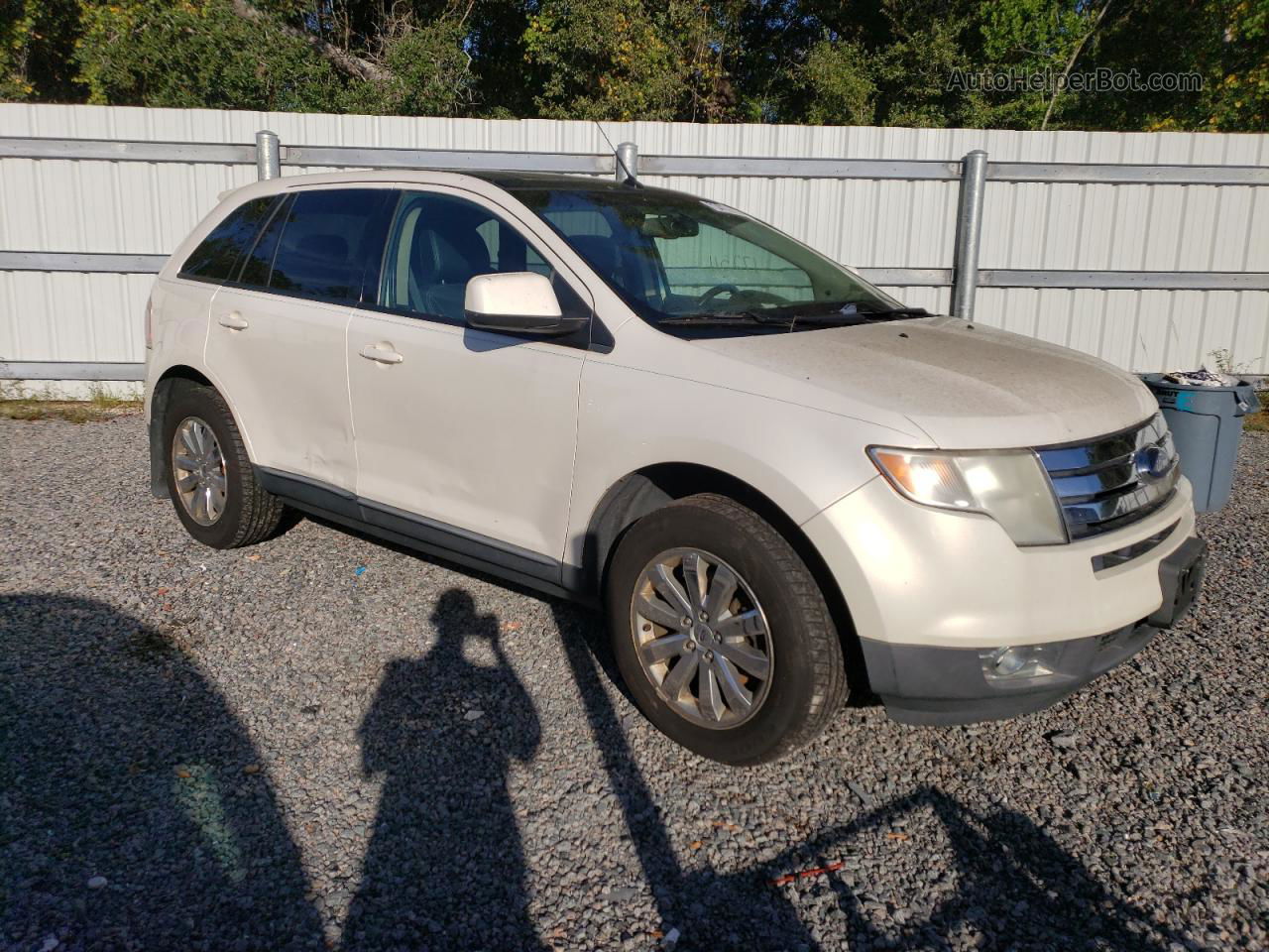 2008 Ford Edge Sel White vin: 2FMDK48C18BA32575