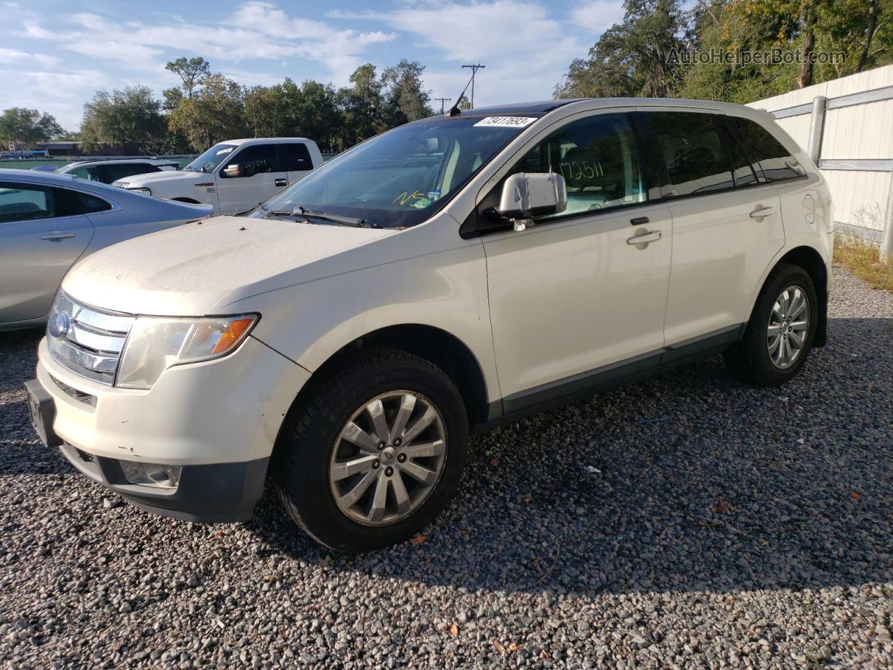 2008 Ford Edge Sel White vin: 2FMDK48C18BA32575