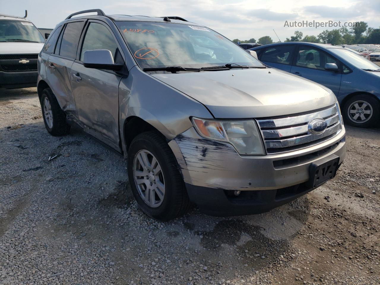 2008 Ford Edge Sel Silver vin: 2FMDK48C28BA51880