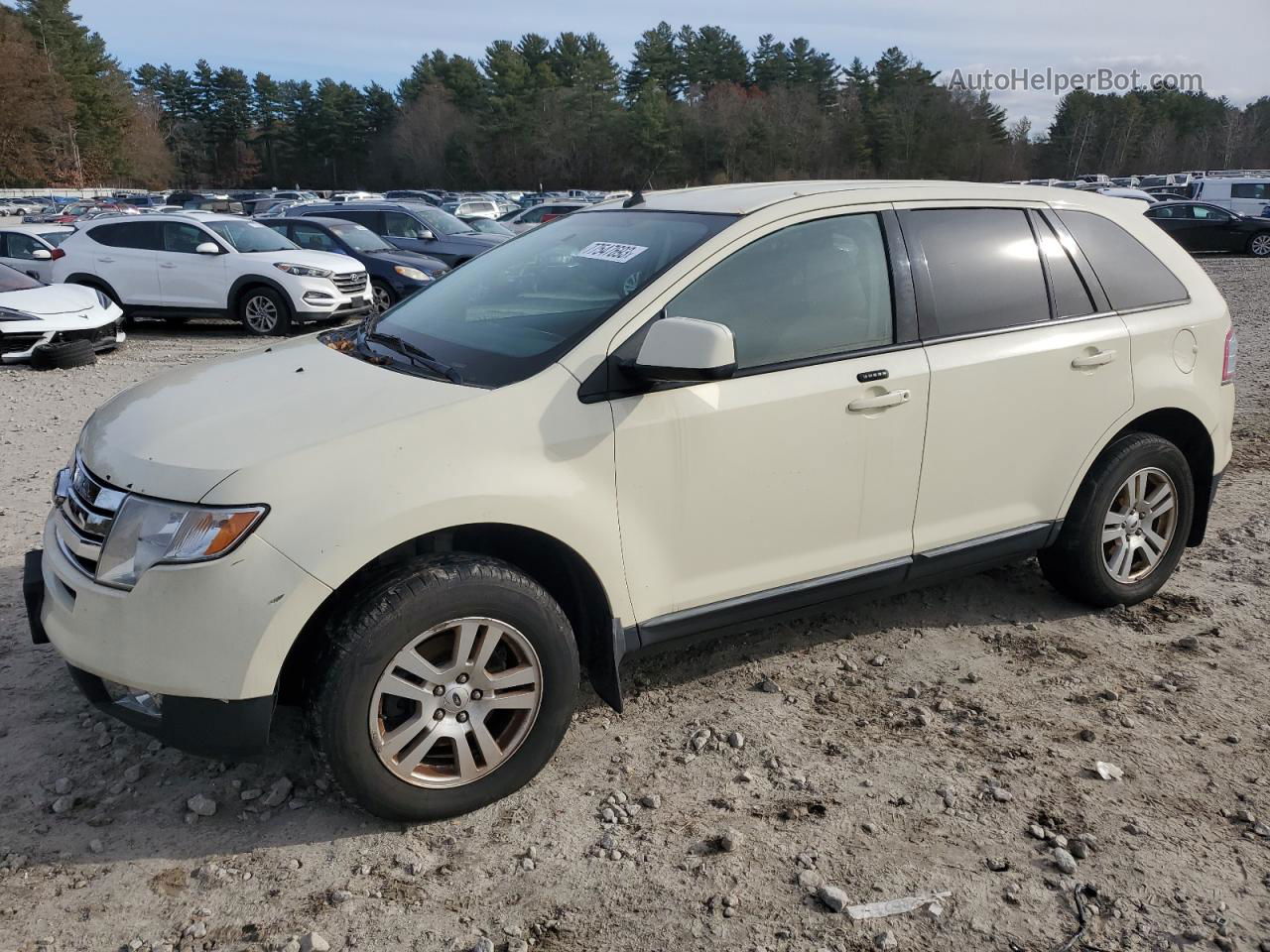 2008 Ford Edge Sel Cream vin: 2FMDK48C28BA89934