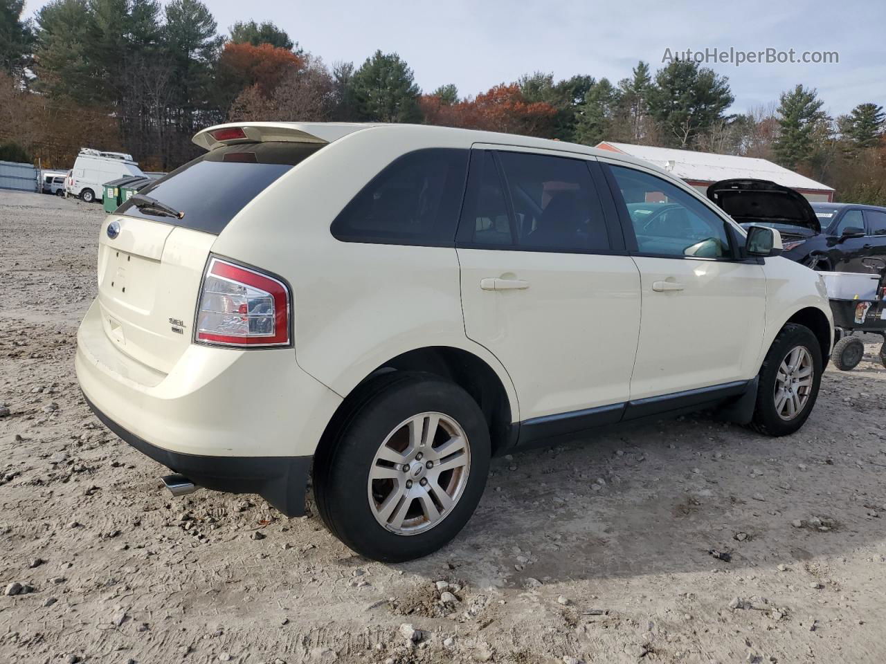 2008 Ford Edge Sel Cream vin: 2FMDK48C28BA89934