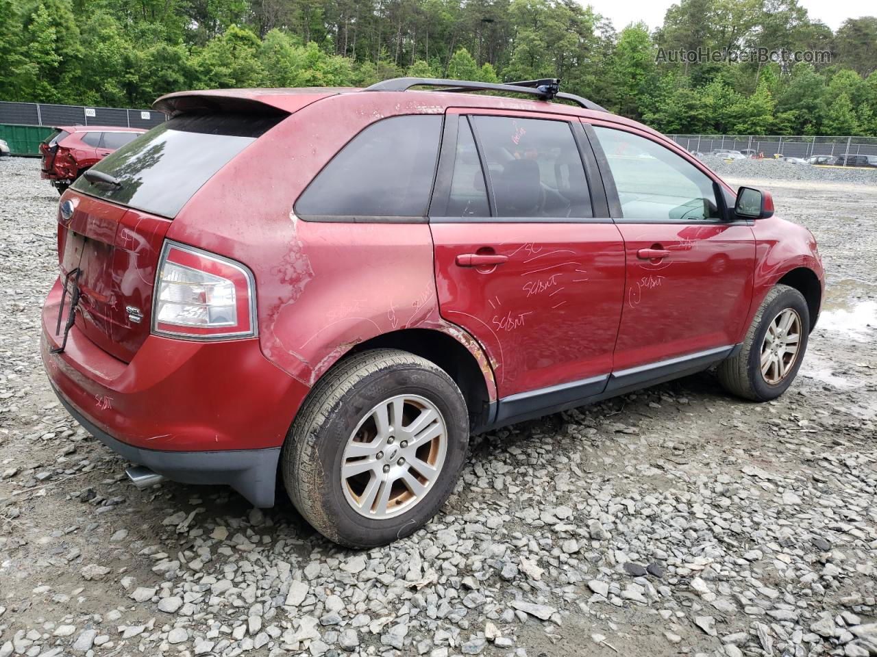 2008 Ford Edge Sel Red vin: 2FMDK48C38BA13624