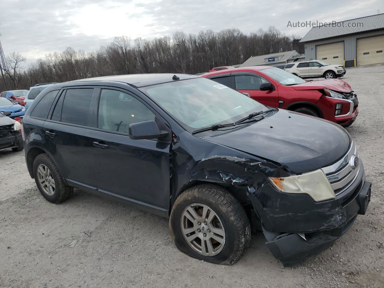 2008 Ford Edge Sel Синий vin: 2FMDK48C38BB19457