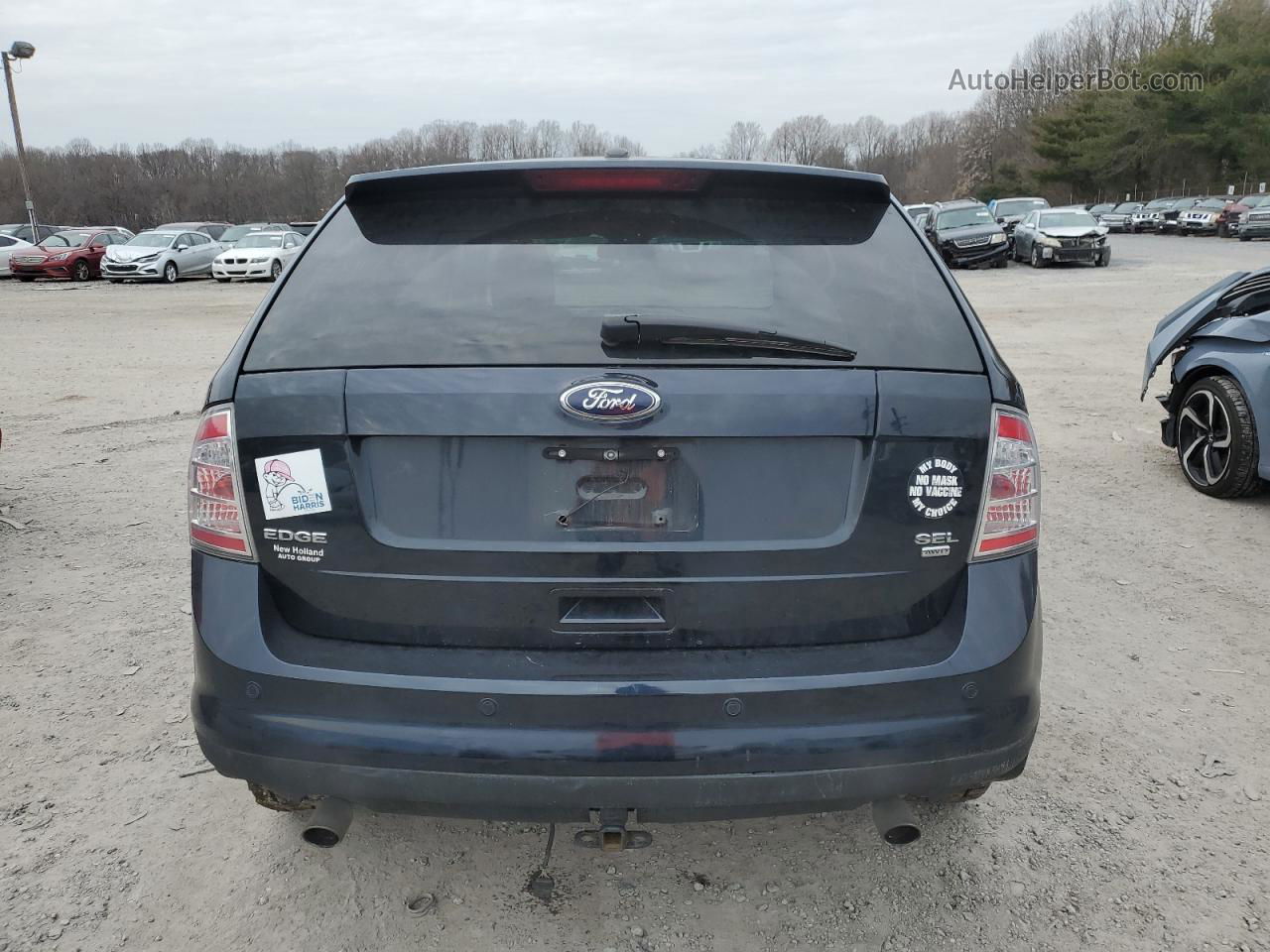 2008 Ford Edge Sel Синий vin: 2FMDK48C38BB19457