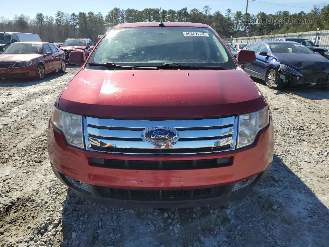 2008 Ford Edge Sel Red vin: 2FMDK48C48BA07508