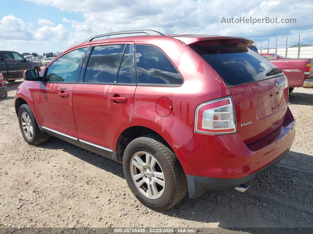 2008 Ford Edge Sel Red vin: 2FMDK48C48BA56529