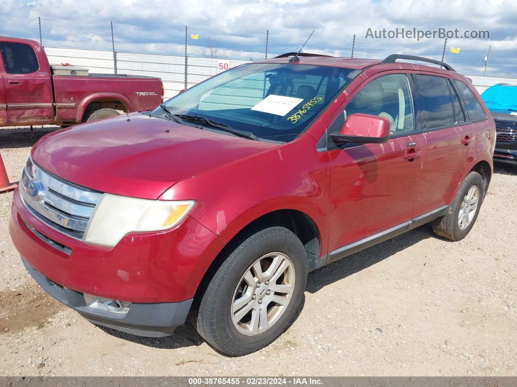 2008 Ford Edge Sel Red vin: 2FMDK48C48BA56529