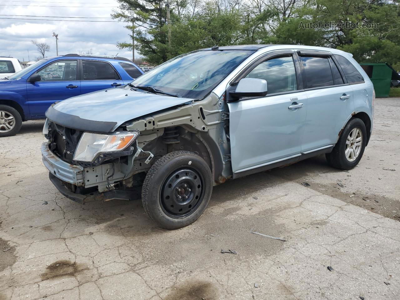 2008 Ford Edge Sel Blue vin: 2FMDK48C58BA13821