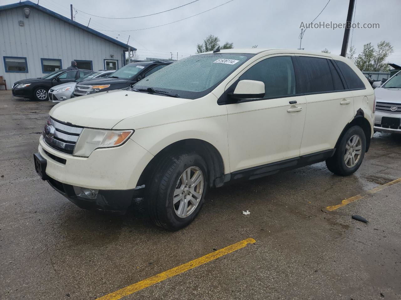 2008 Ford Edge Sel Beige vin: 2FMDK48C68BA13584