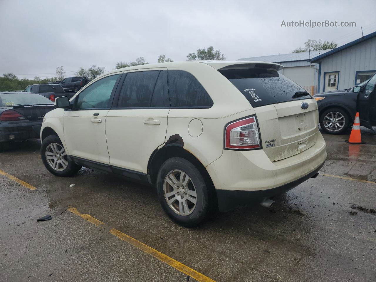 2008 Ford Edge Sel Beige vin: 2FMDK48C68BA13584