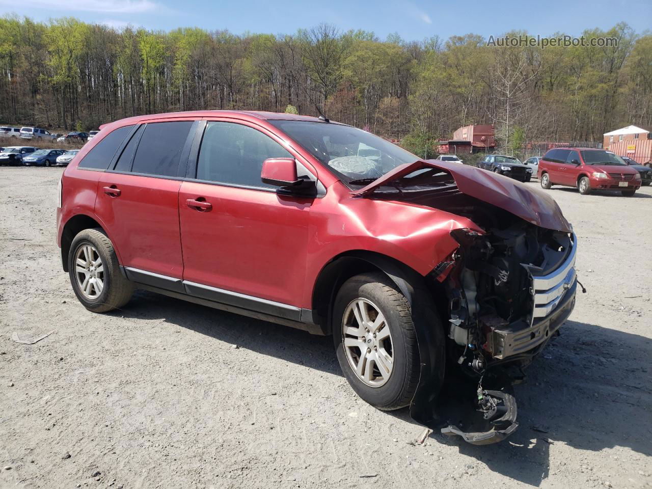 2008 Ford Edge Sel Red vin: 2FMDK48C68BA55446