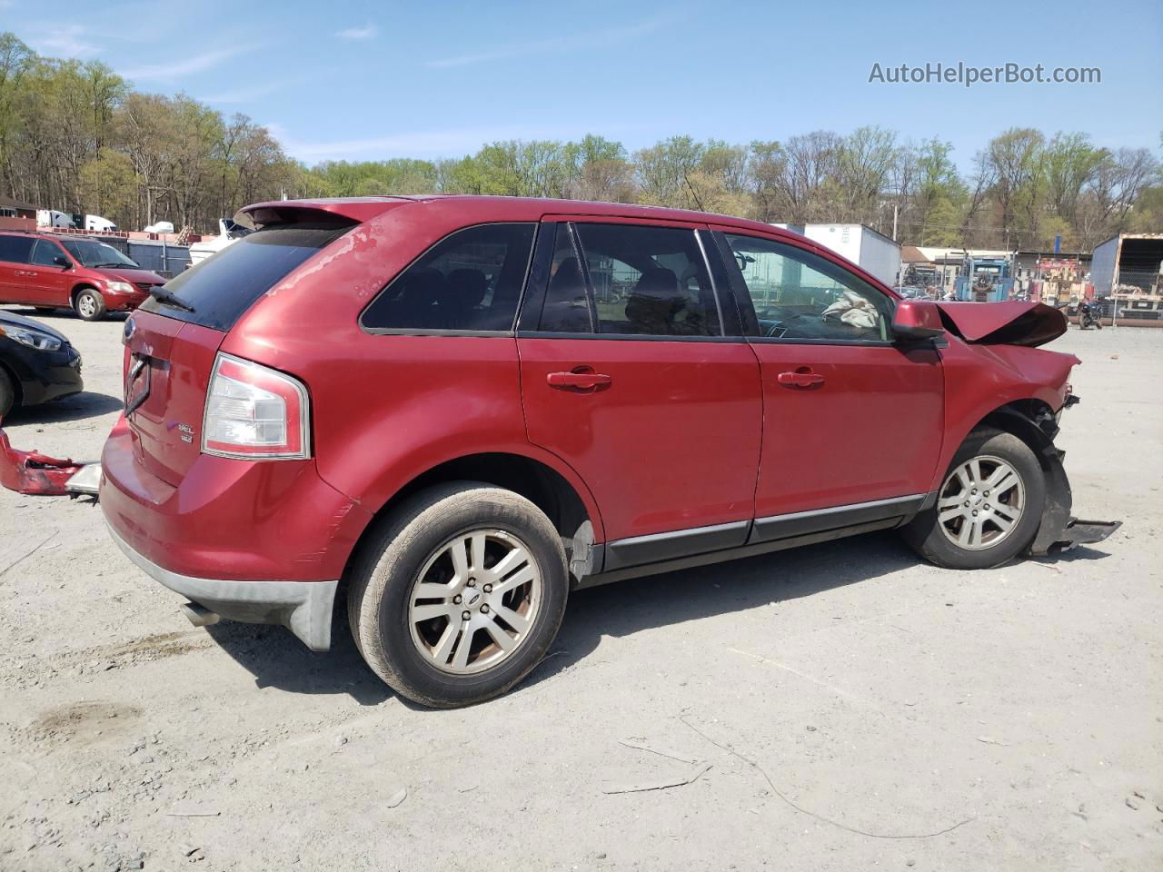 2008 Ford Edge Sel Red vin: 2FMDK48C68BA55446