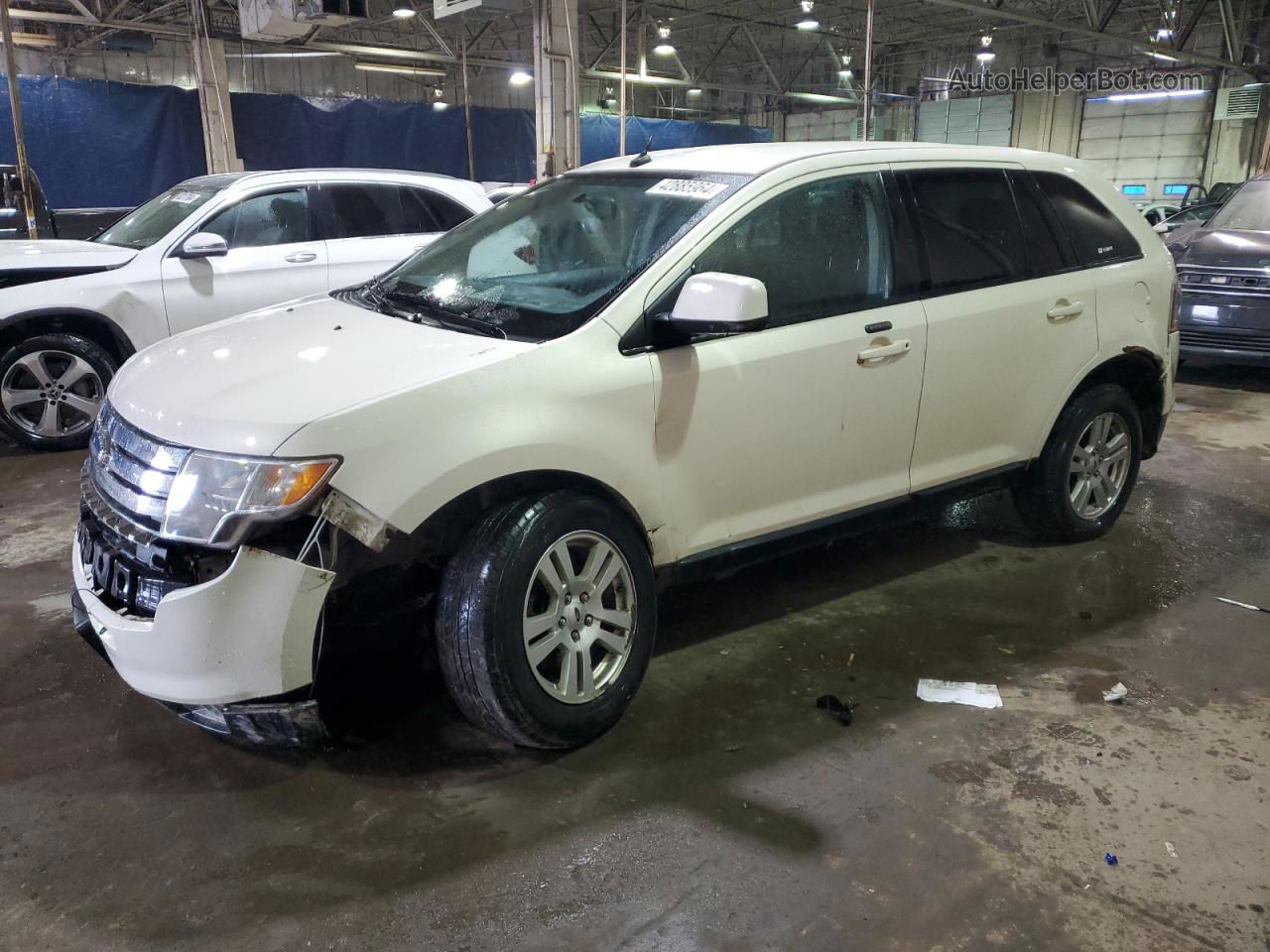 2008 Ford Edge Sel White vin: 2FMDK48C68BA73154