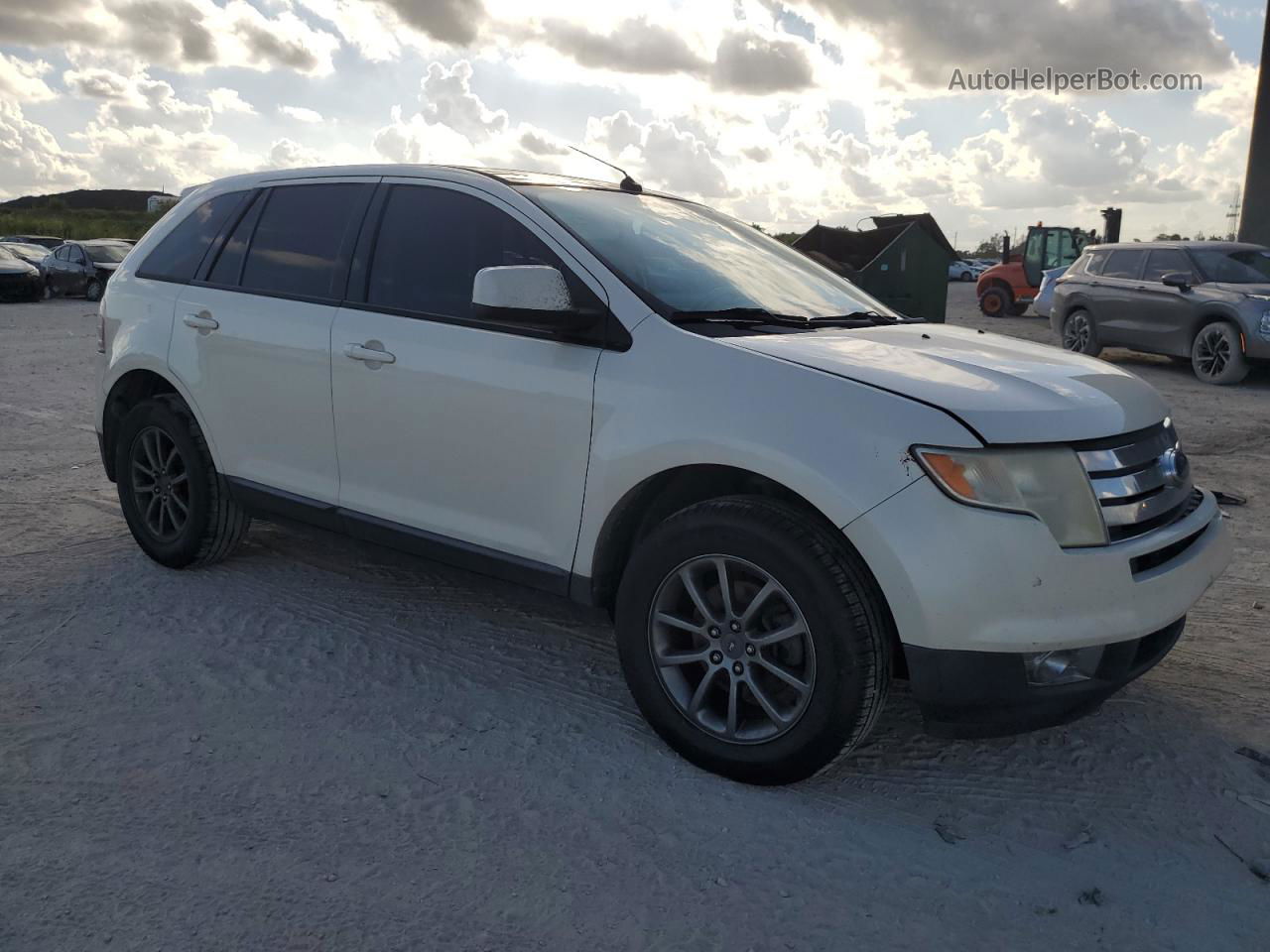 2008 Ford Edge Sel White vin: 2FMDK48C68BB27312