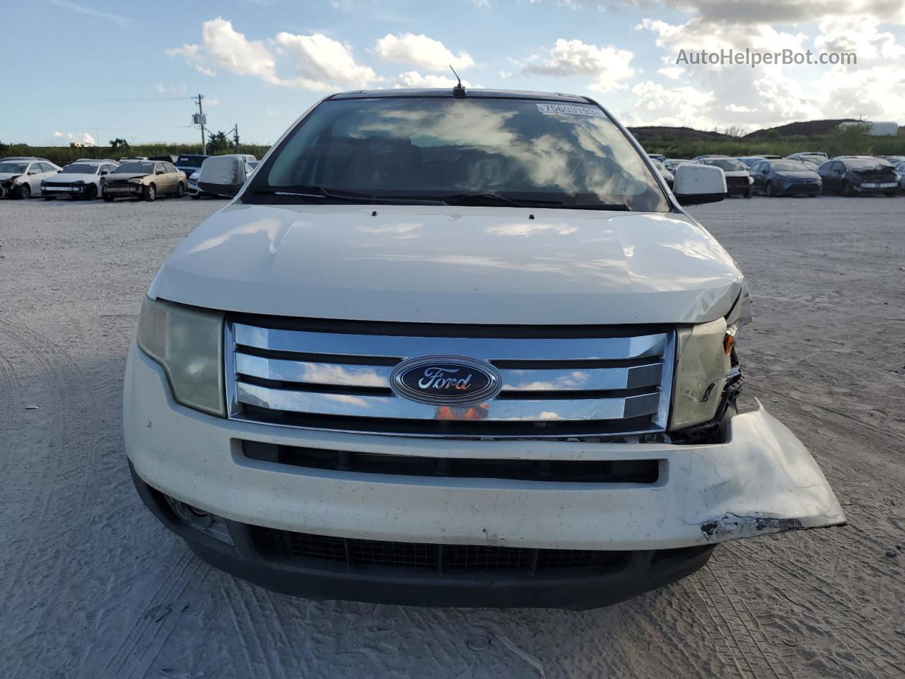 2008 Ford Edge Sel White vin: 2FMDK48C68BB27312