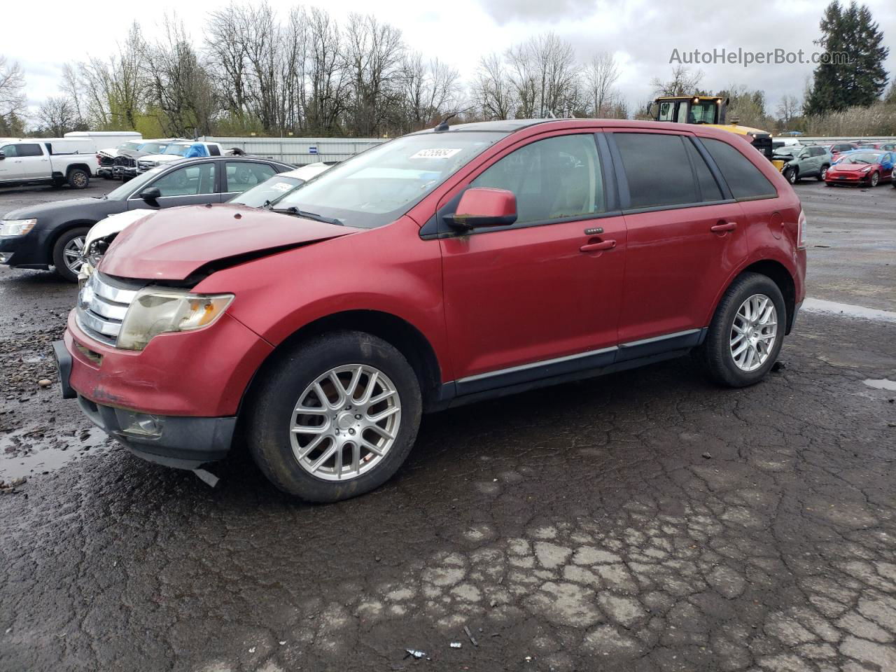 2008 Ford Edge Sel Red vin: 2FMDK48C78BA29700