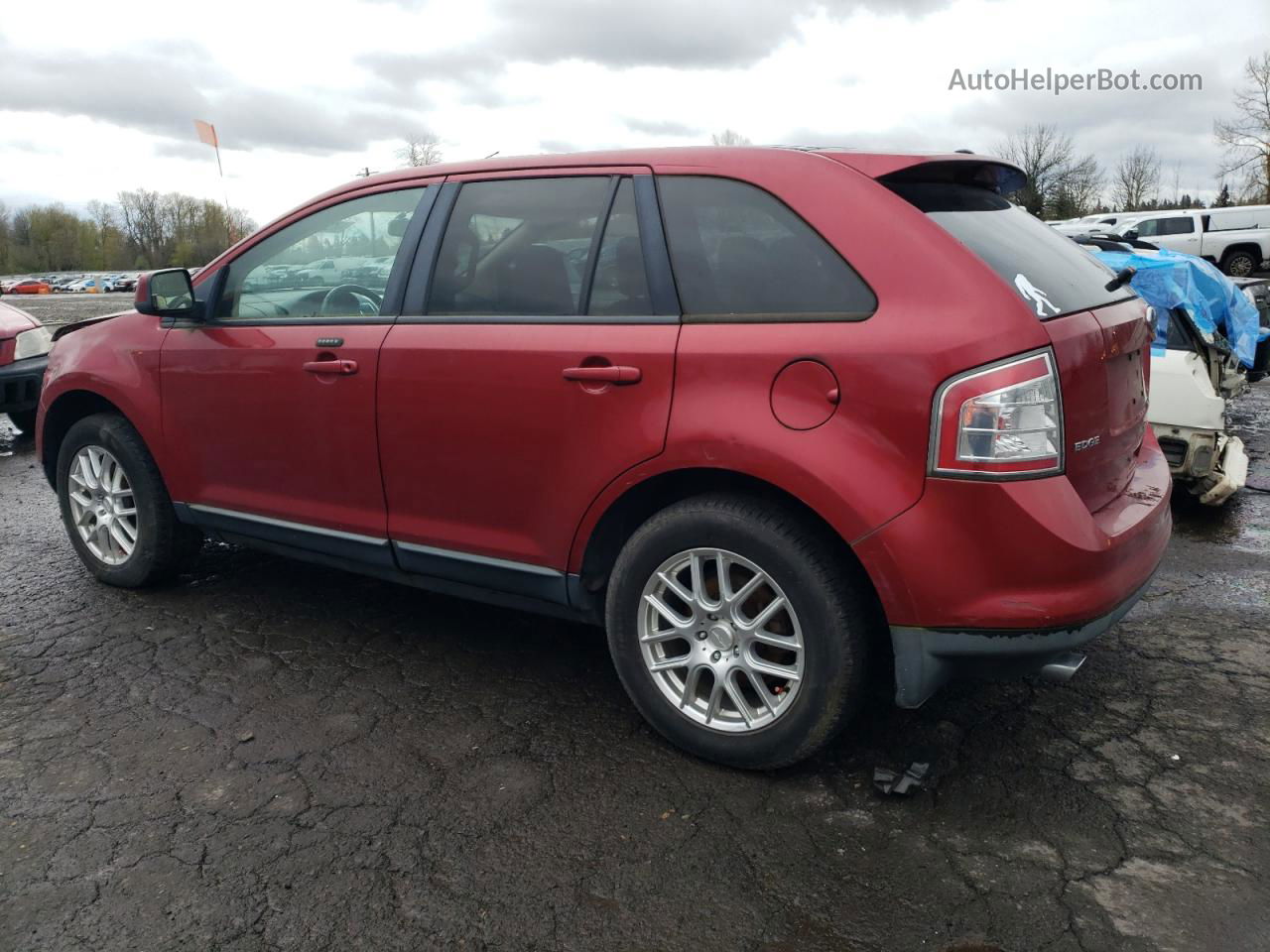 2008 Ford Edge Sel Red vin: 2FMDK48C78BA29700