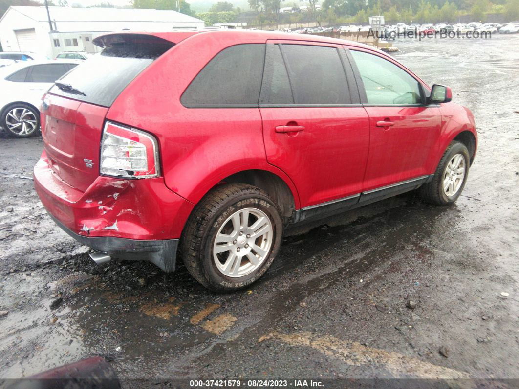 2008 Ford Edge Sel Red vin: 2FMDK48C78BA50644