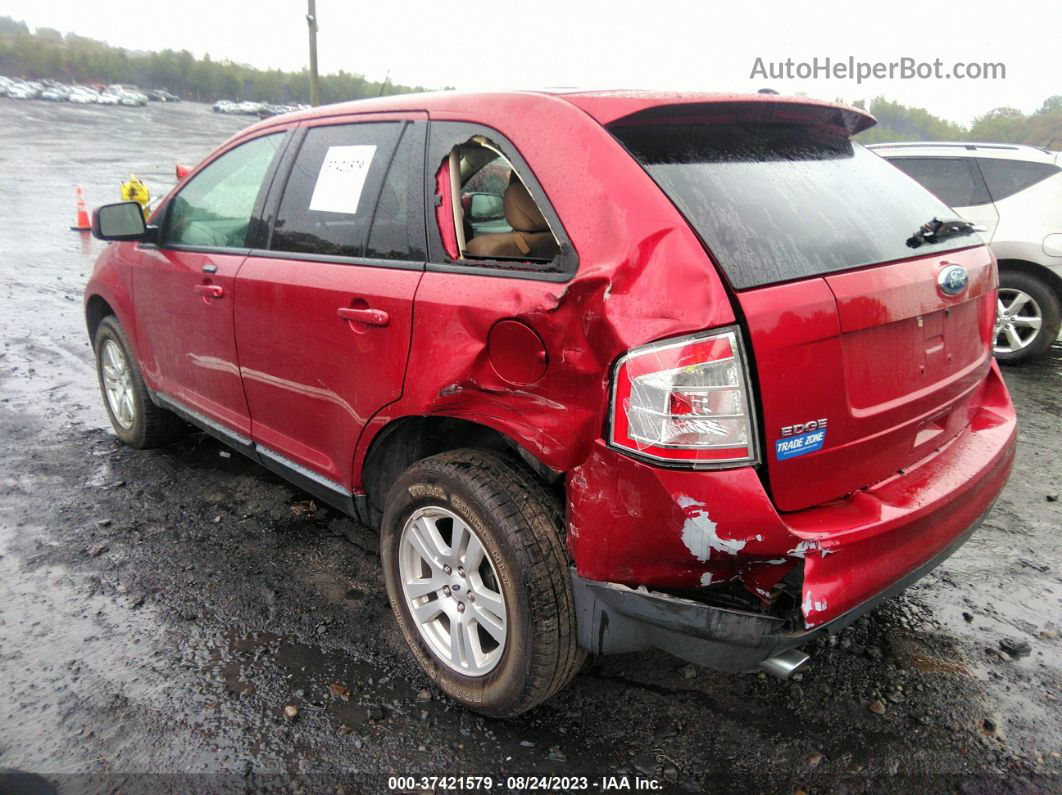 2008 Ford Edge Sel Red vin: 2FMDK48C78BA50644