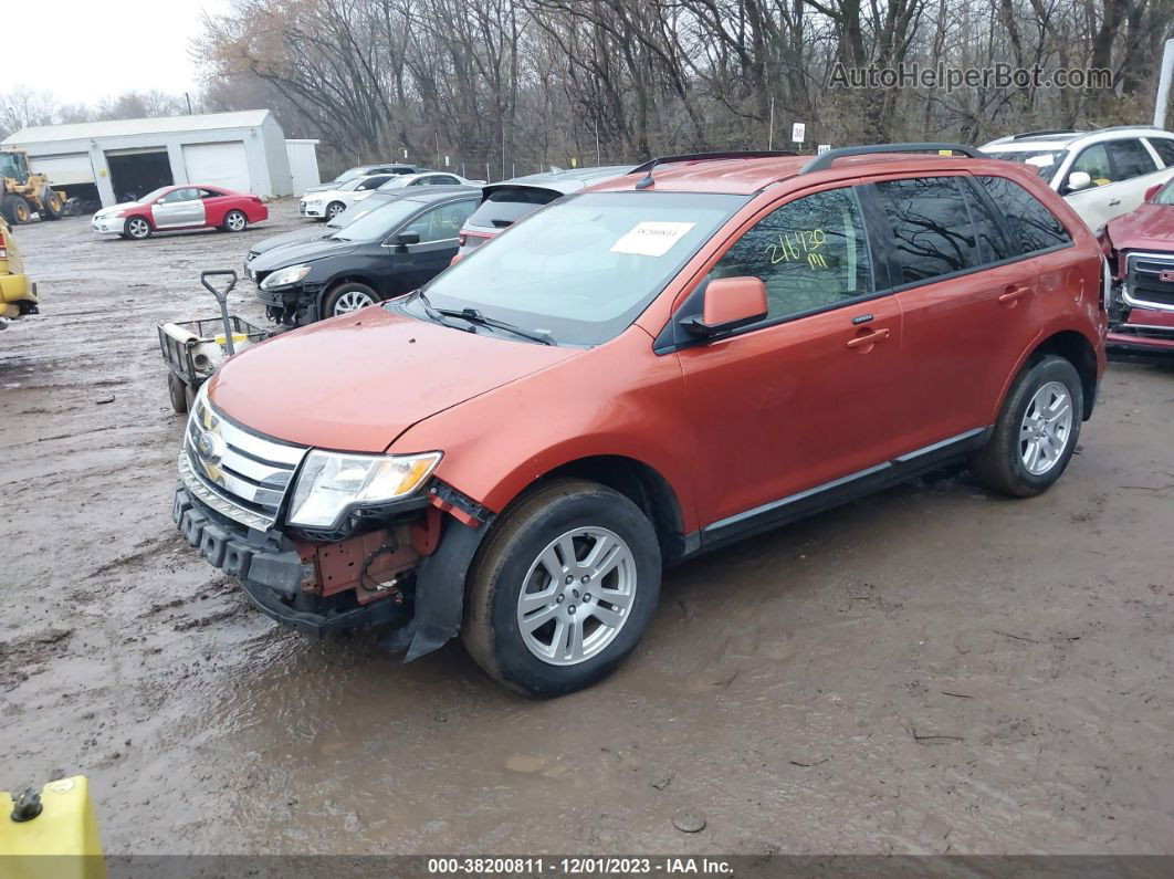 2008 Ford Edge Sel Orange vin: 2FMDK48C78BB22345