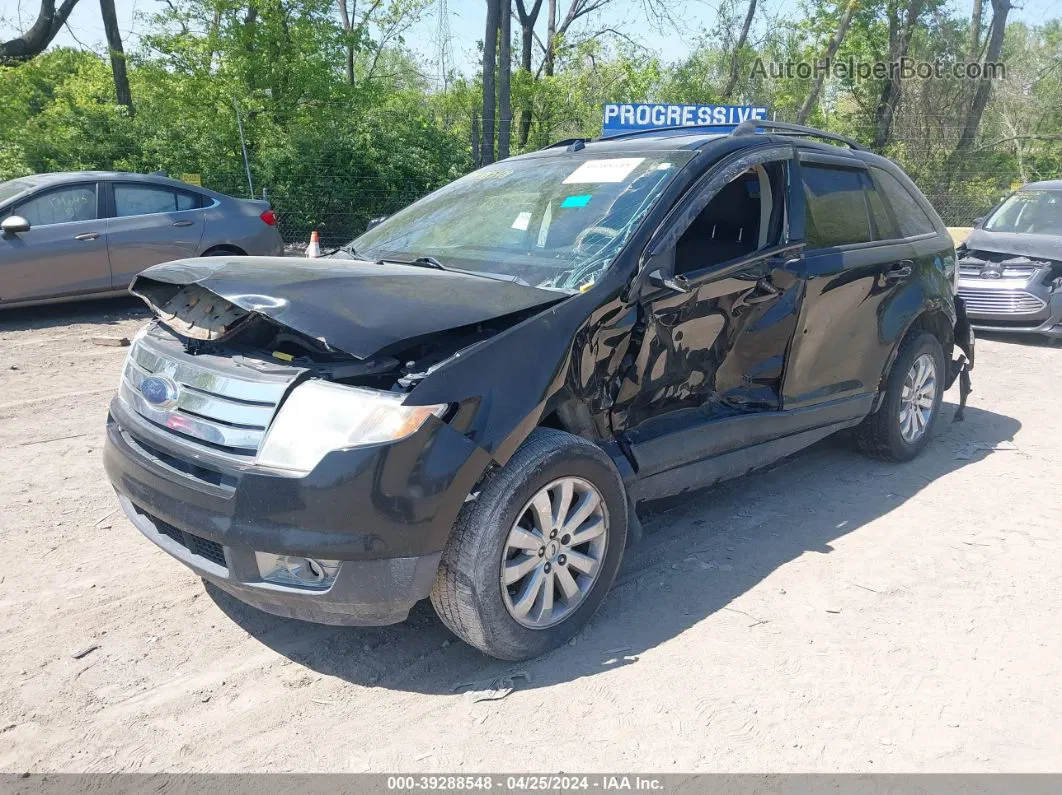 2008 Ford Edge Sel Черный vin: 2FMDK48C88BA08273