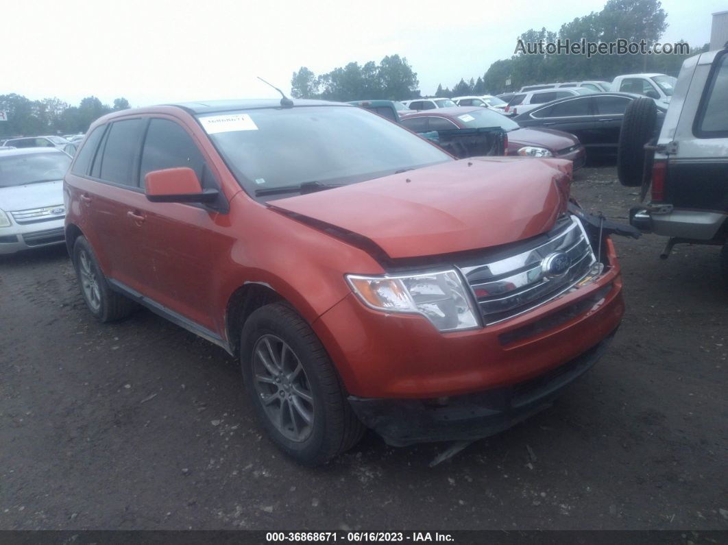 2008 Ford Edge Sel Orange vin: 2FMDK48C98BA95875