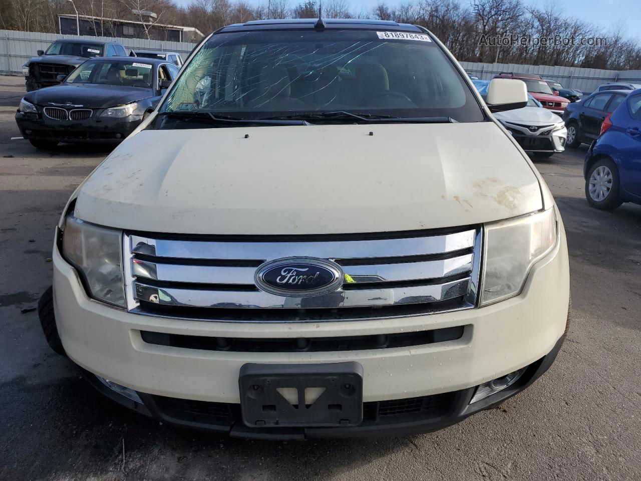 2008 Ford Edge Sel Beige vin: 2FMDK48C98BB16322