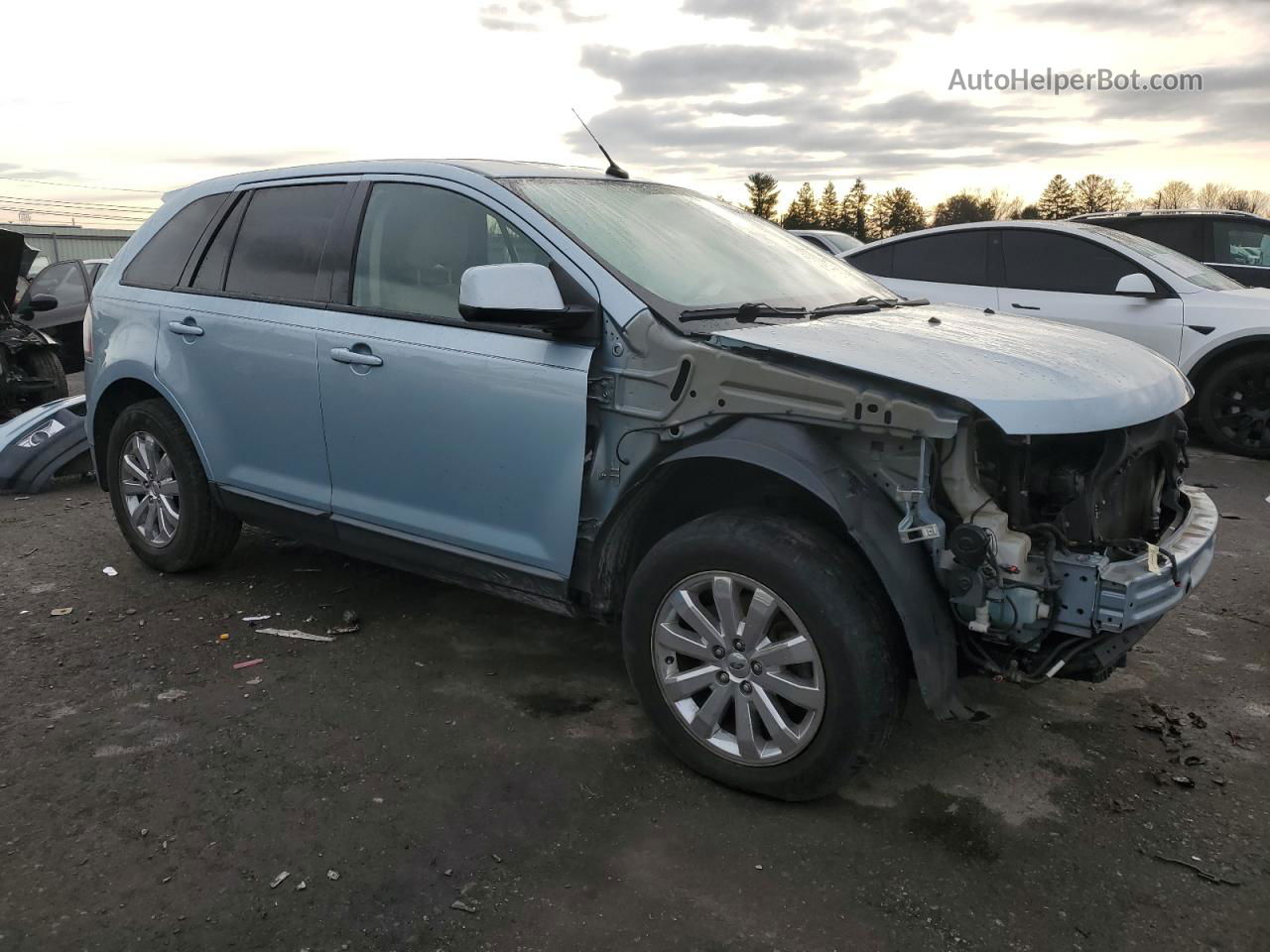 2008 Ford Edge Sel Blue vin: 2FMDK48CX8BA10283