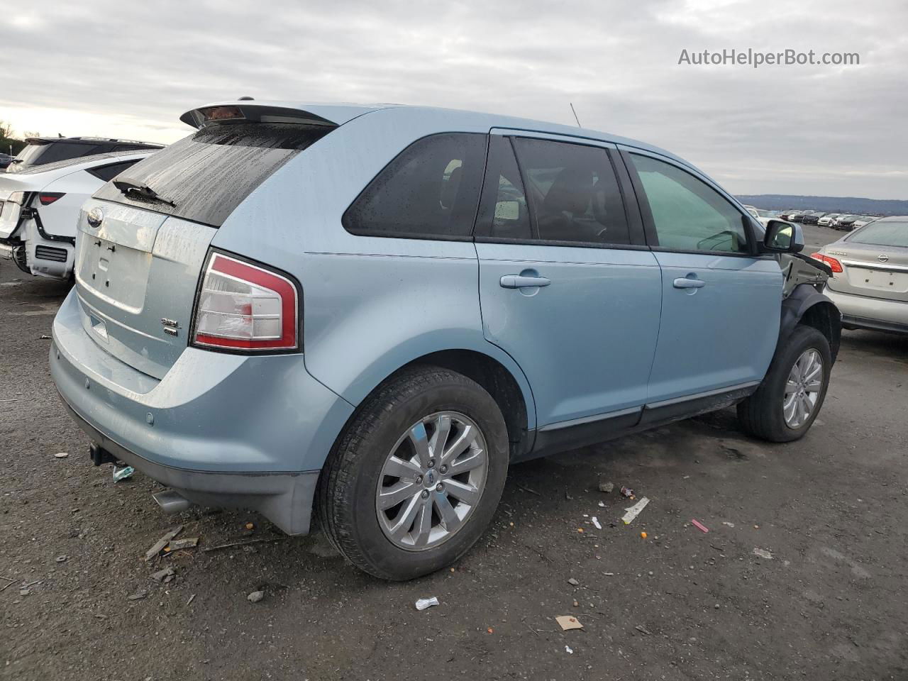 2008 Ford Edge Sel Blue vin: 2FMDK48CX8BA10283