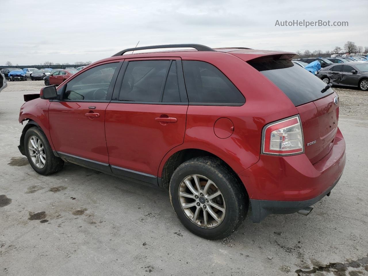 2008 Ford Edge Sel Red vin: 2FMDK48CX8BA94458