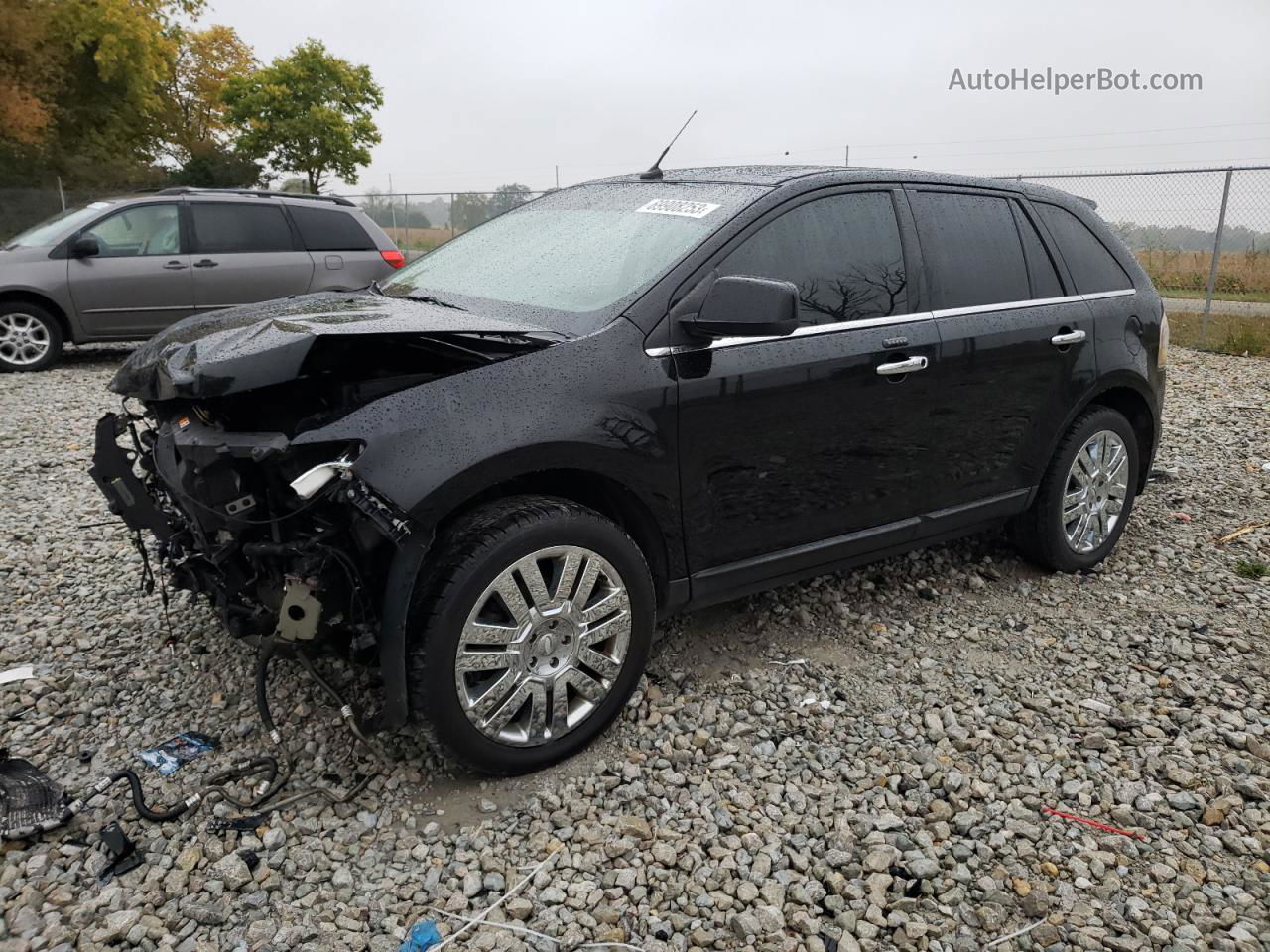 2008 Ford Edge Limited Black vin: 2FMDK49C08BA42013