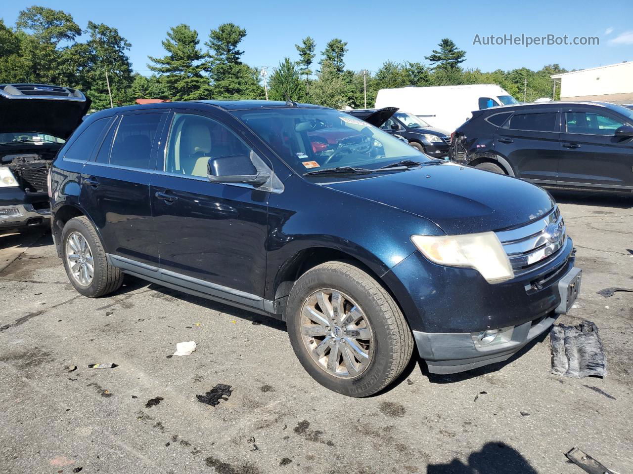 2008 Ford Edge Limited Blue vin: 2FMDK49C18BB24512