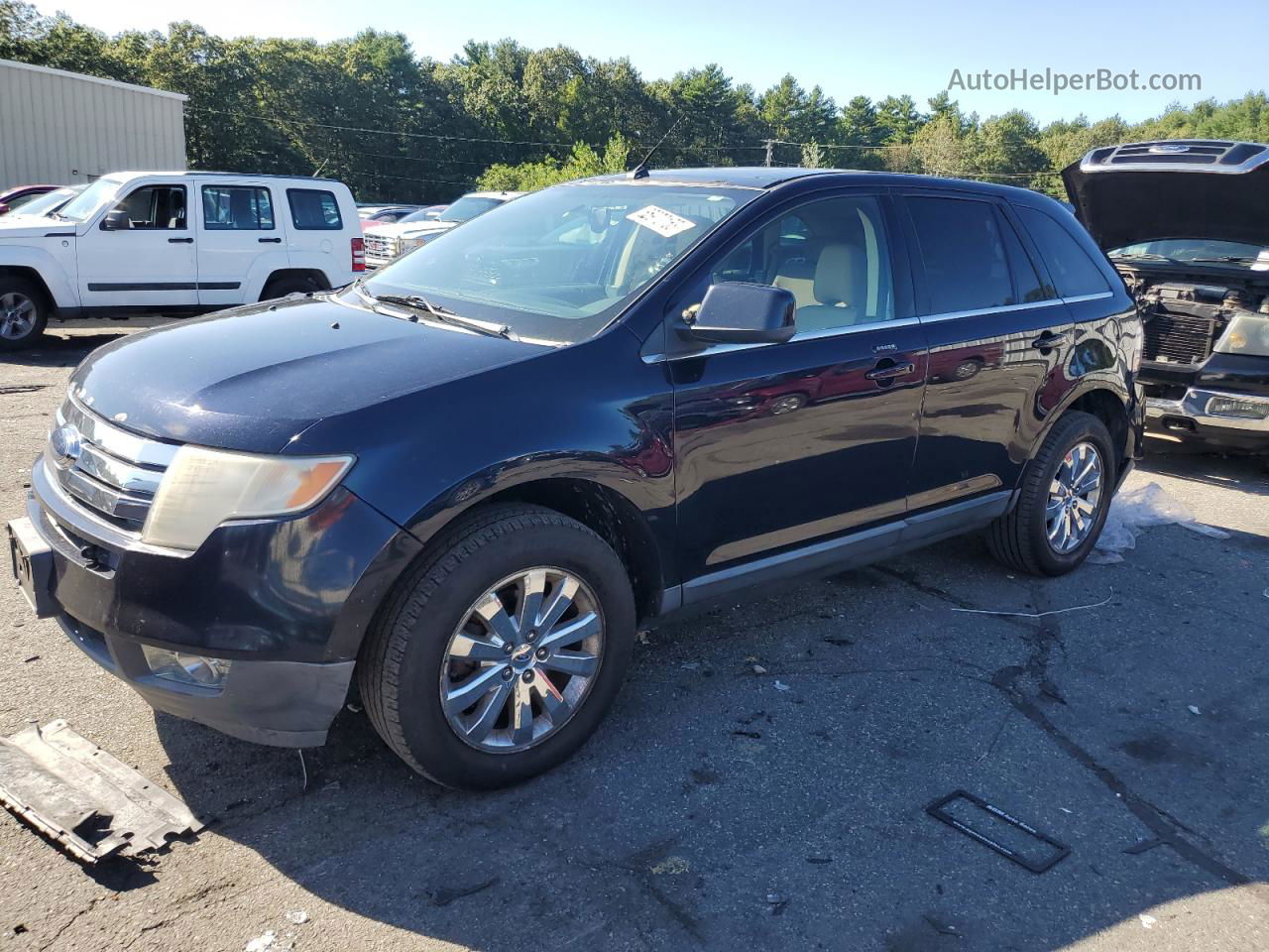 2008 Ford Edge Limited Blue vin: 2FMDK49C18BB24512