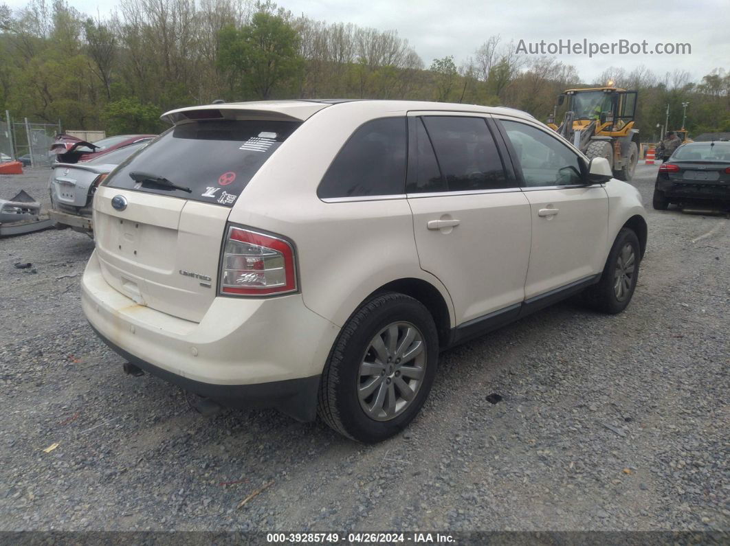 2008 Ford Edge Limited White vin: 2FMDK49C28BA01981