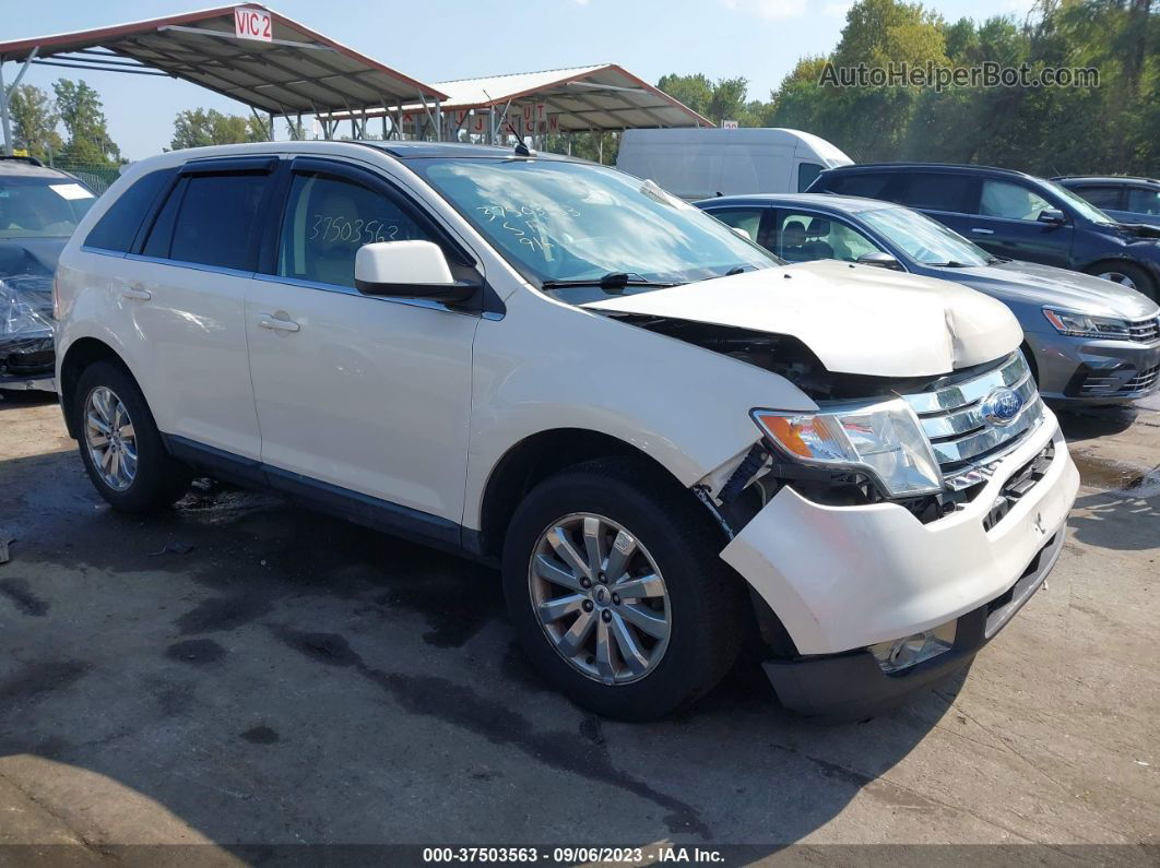 2008 Ford Edge Limited White vin: 2FMDK49C28BA96722