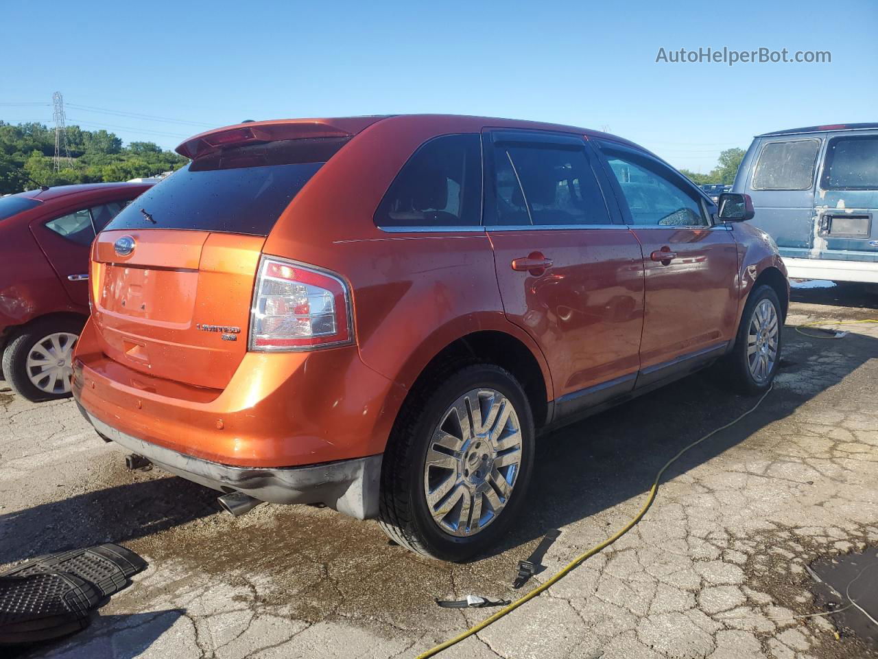 2008 Ford Edge Limited Orange vin: 2FMDK49C38BA16196