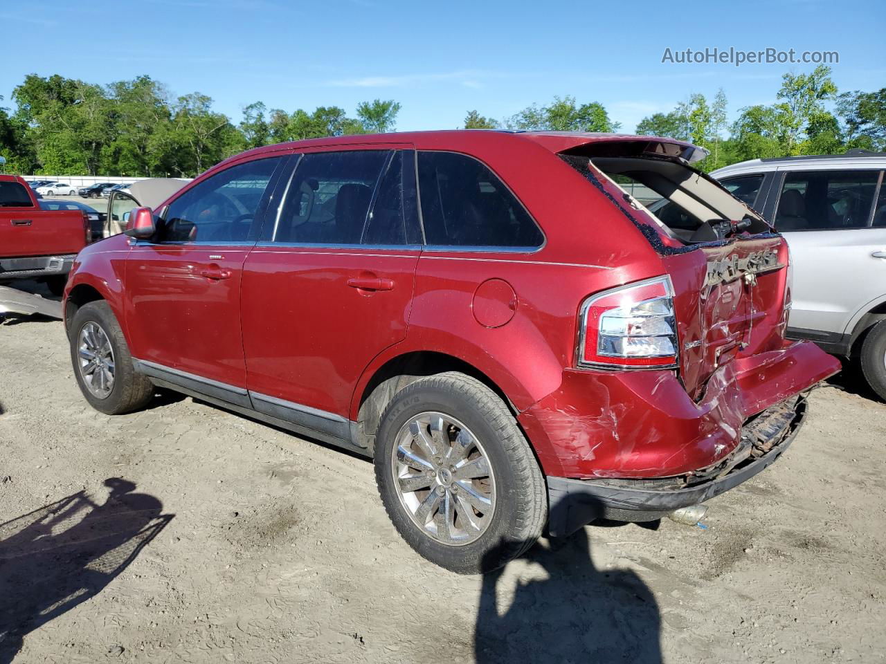 2008 Ford Edge Limited Red vin: 2FMDK49C38BA85132