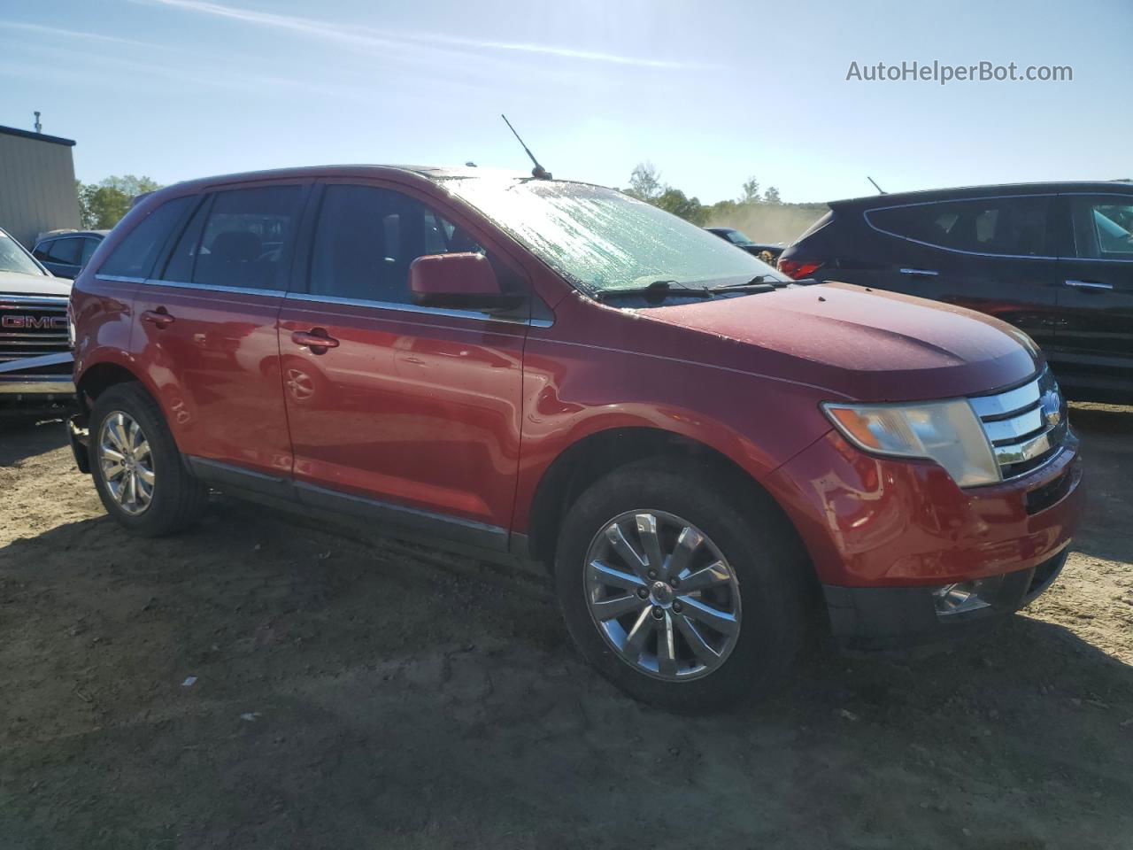2008 Ford Edge Limited Red vin: 2FMDK49C38BA85132