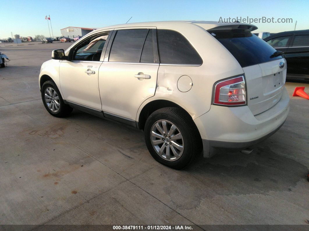 2008 Ford Edge Limited White vin: 2FMDK49C38BA95367