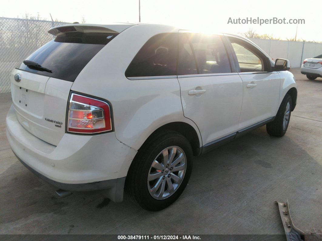 2008 Ford Edge Limited White vin: 2FMDK49C38BA95367