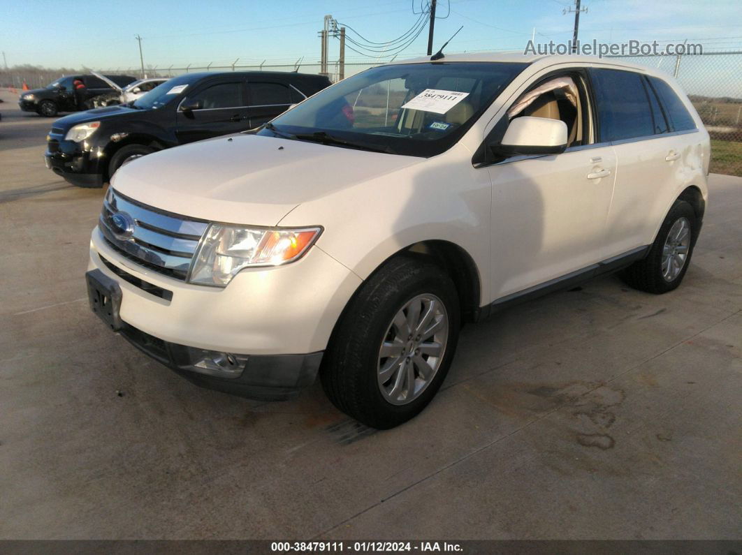 2008 Ford Edge Limited White vin: 2FMDK49C38BA95367